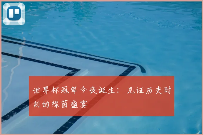 世界杯冠军今夜诞生：见证历史时刻的绿茵盛宴
